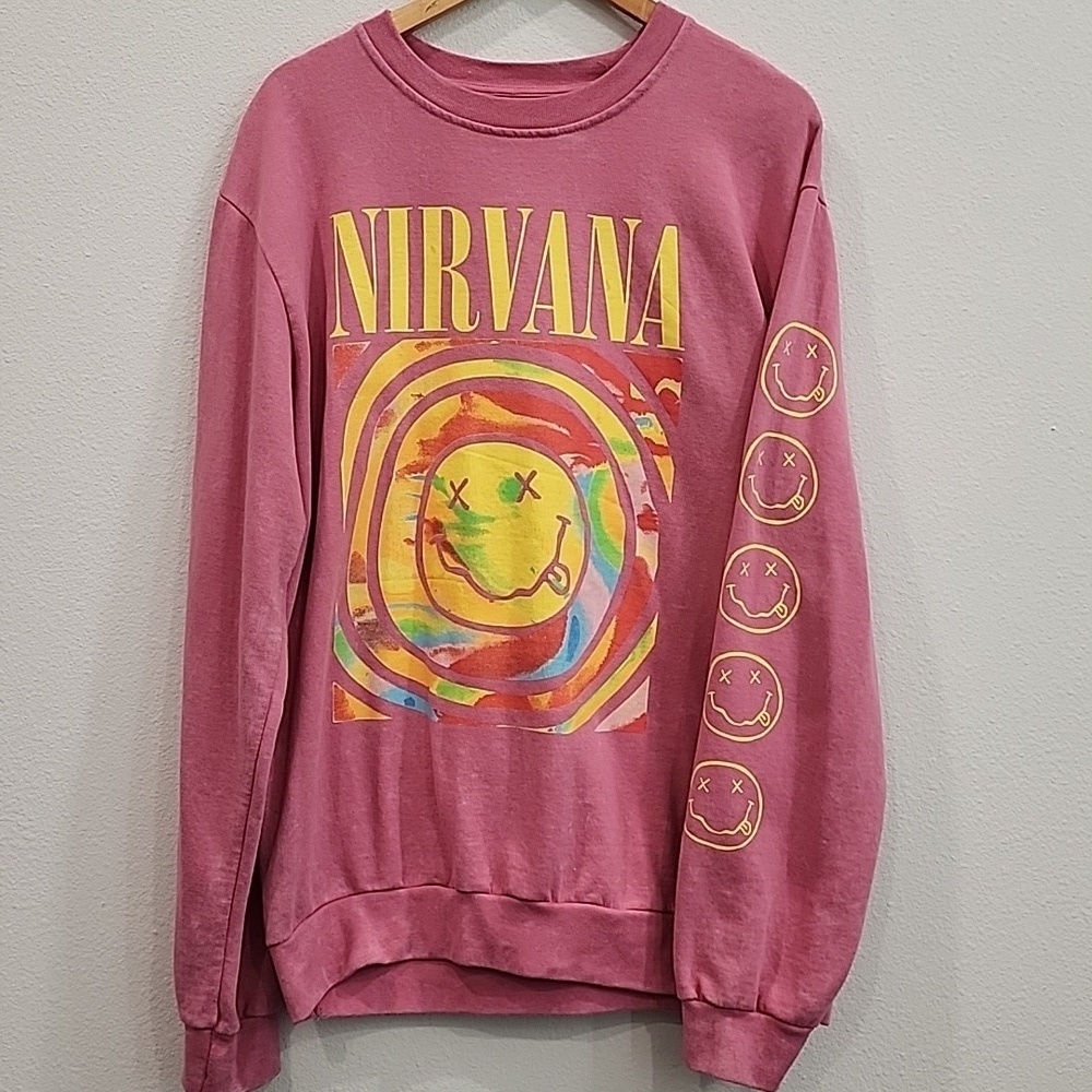 Nirvana Crewneck Graphic Sweatshirt